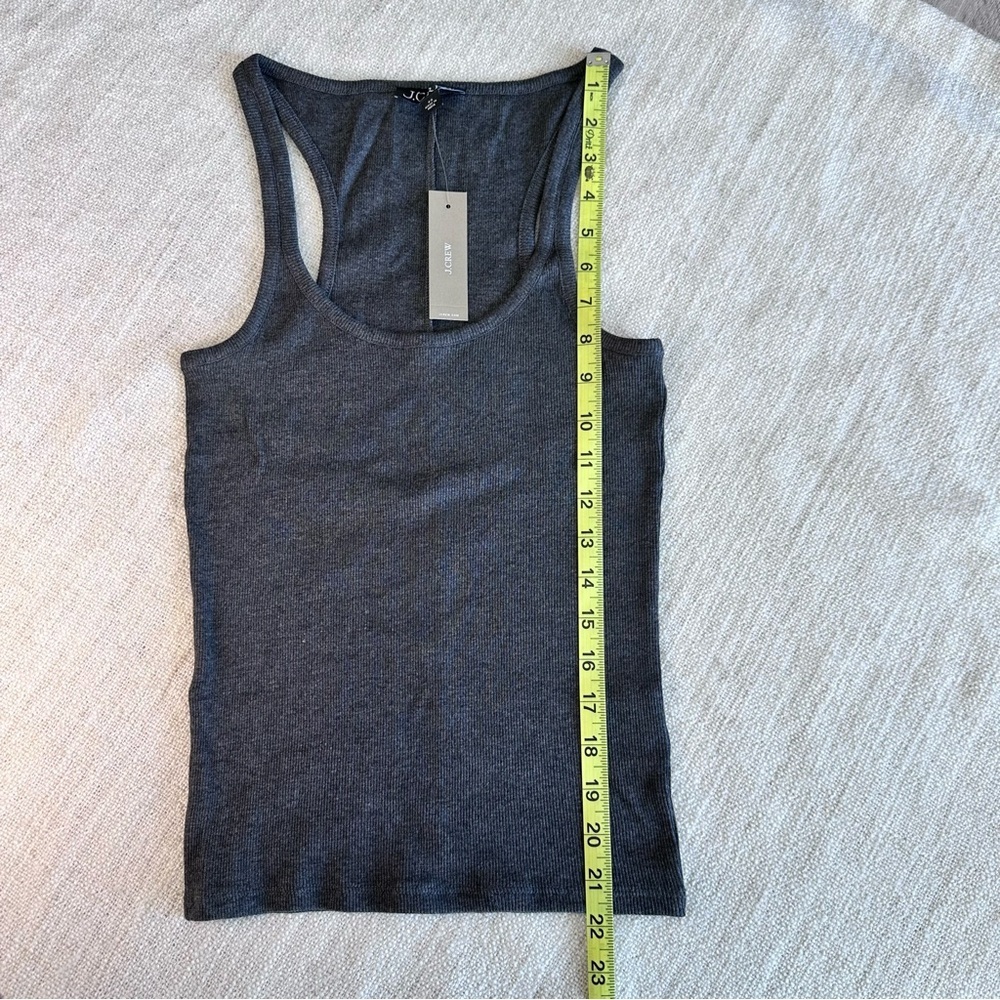 NWT JCrew Women's Gray Tank Top stretchy XS - Picture 5 of 8